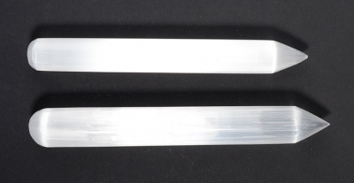 Selenit Massgestab spitz wei