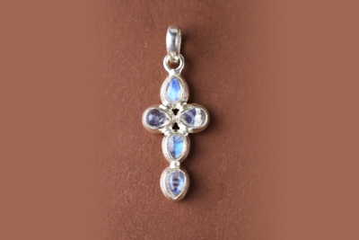 Mondstein Anh�nger Kreuz