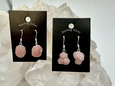 Pink Amethyst Ohrh�nger 925er Silber