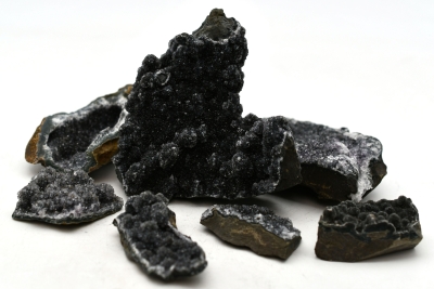 Amethyst Druze Pieces Black