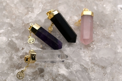 Spitzen Anh�nger Lebensbaum diverse Sorten goldfarben galvanisiert