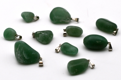 Aventurine Green Tumbled Stone Pendant