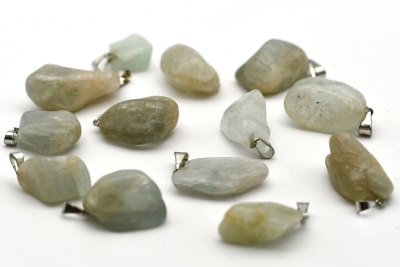 Aquamarin Trommelstein Anh�nger