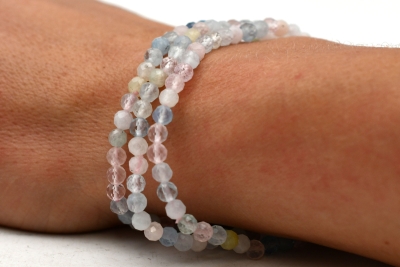 Beryll Armband facettiert 4 mm