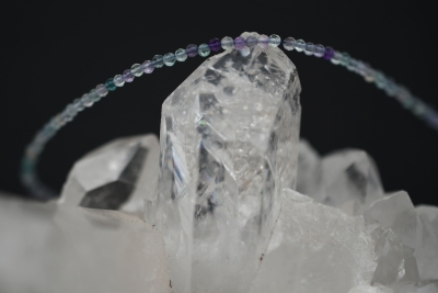 Fluorit Kette facettiert