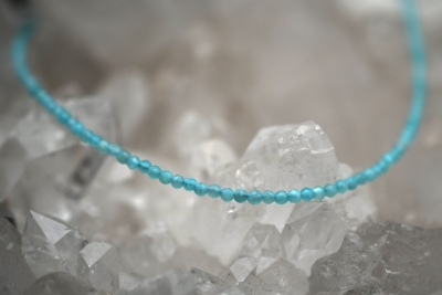 Amazonit Kette facettiert