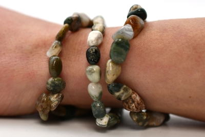 Ocean Jasper Mini Tumbled Stone Bracelet