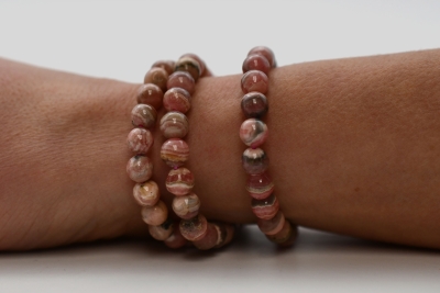 Rhodochrosit Kugelarmband 8 mm