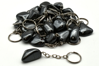 25 Schl�sselanh�nger H�matit Trommelstein