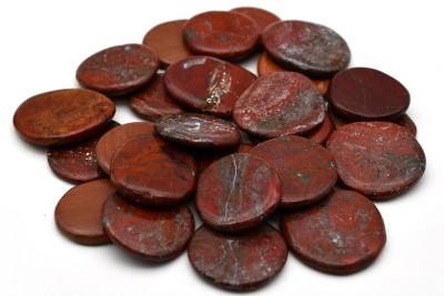 Jaspis rot Scheibensteine