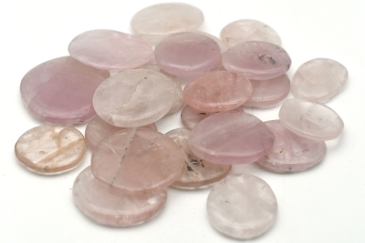 Rose Quartz Disc Stones