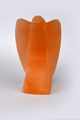 Selenite Angel Orange 110 -130 mm