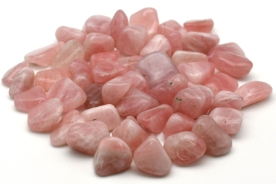 Rosenquarz Trommelsteine