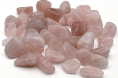 Rosenquarz Trommelsteine