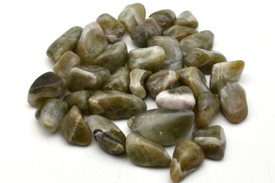 Prasiolith (w�rme-behandelt) Trommelsteine
