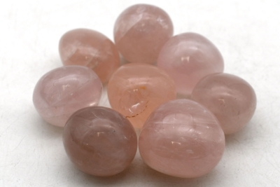 Rosenquarz Trommelsteine A-Q
