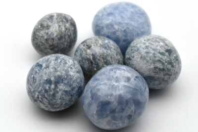 Calcite Blue Tumbled Stones Jumbo