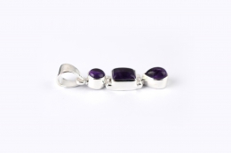Amethyst Trio Silber Anh�nger (Preis pro Gramm)