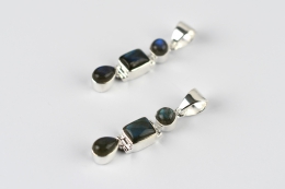 Labradorit Trio Silber Anh�nger (Preis pro Gramm)