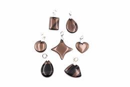 Lamellen Obsidian Anh�nger