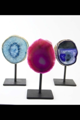 Achat auf Metallst�nder mehrfarbig 50 St�ck