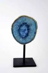 Agate on metal stand multi coloured 50 pieces