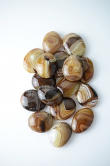 Achat braun geb�ndert Seifensteine