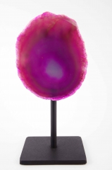 Agate on metal stand multi coloured 50 pieces