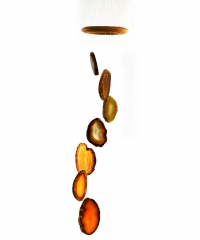 Natural agate wind chime midi