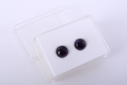 Amethyst Ohrstecker rund ca. 10 mm