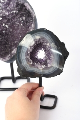 Amethyst auf Metallst�nder