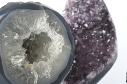 Amethyst auf Metallst�nder