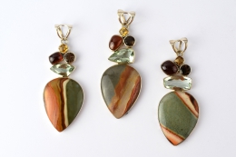 Polychrom Jaspis Anh�nger (Preis pro Gramm)