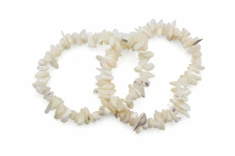 Perlmutt Splitterarmband 3-er Set