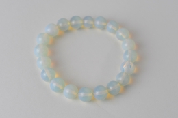 Opalith (synthetisch) Kugel Armband 10 mm