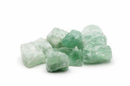 Fluorit gr�n Rohsteine China