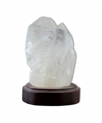 Bergkristall auf Holzsockel - 11 St�ck