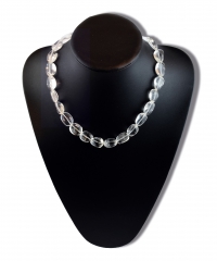 Bergkristall Trommelstein-Strang