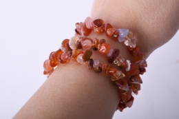 Carneol Splitterarmband 5-er Set