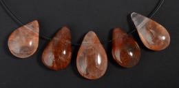 H�matoid Drop Shape gebohrt 5-er Set