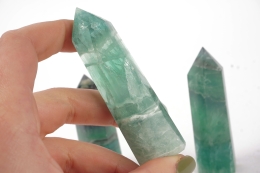 Fluorit gr�n Spitzen