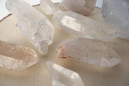 Rock crystal points natural