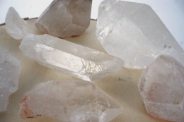 Rock crystal points natural