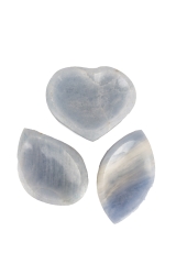 polierte Calcit blau Schalen Herz