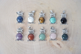 Eulen Anh�nger 10er Set verschiedene Sorten