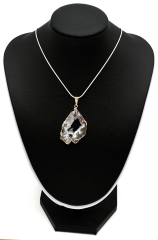 Achat Geodenscheiben Anh�nger galvanisiert goldfarben