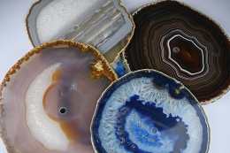 Agate Clock Slices