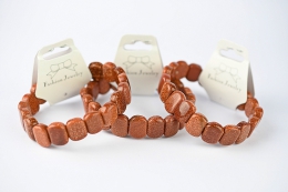 Goldfluss Plattchenarmband