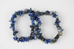 Lapis Lazuli Splitterarmband 3-er Set