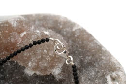 Turmalin (Sch�rl) Kette facettiert